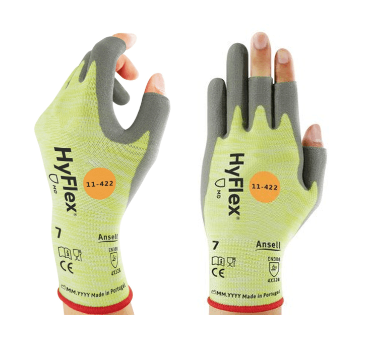 Ansell Ansell 11‑422 Yellow Fibreglass & Polyamide Work Gloves