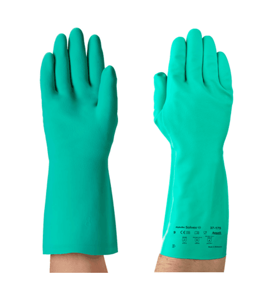 Ansell Ansell AlphaTec® Solvex® 37-175 Nitrile Chemical-Resistant Gloves – Green