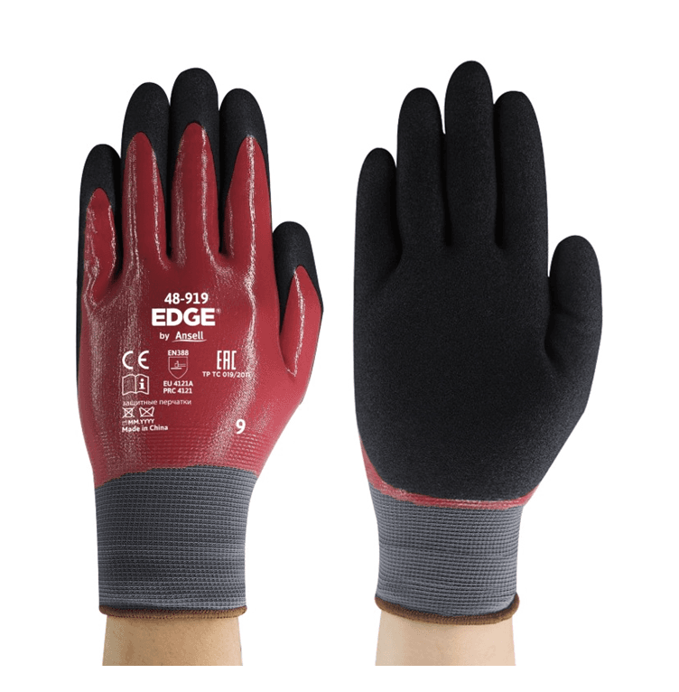 Ansell Ansell EDGE® 48-919 Double-Nitrile Dipped Oil-Repellent Gloves