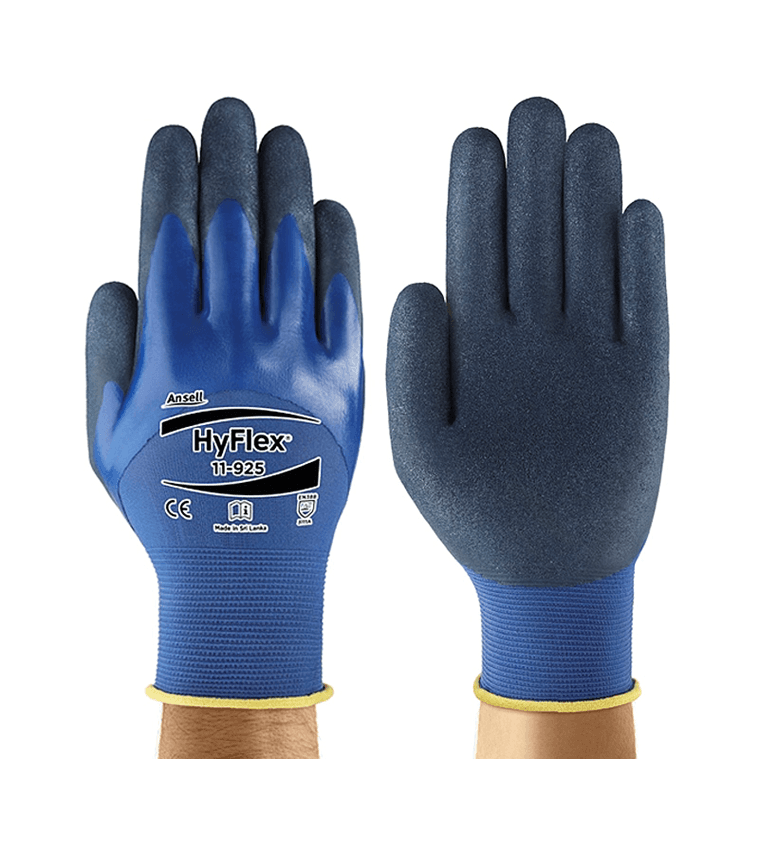 Ansell Ansell HyFlex® 11-925 Blue Nylon Oil-Resistant Work Gloves