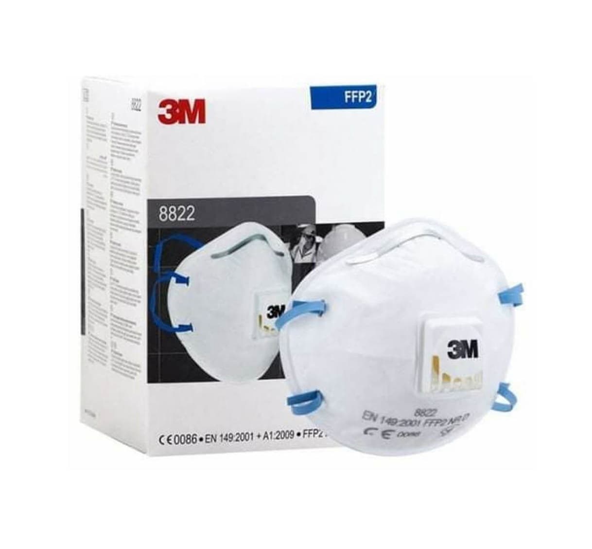 3M 3M™ Particulate Respirator 8822 – FFP2/P2 Valved Mask