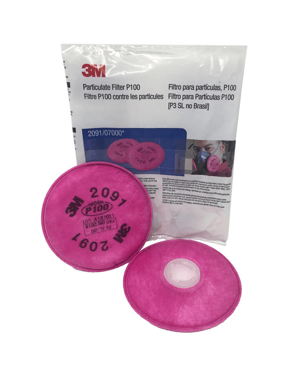 3M 3M™ Particulate Filter 2091 – P100 Respiratory Protection