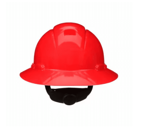 3M 3M SecureFit H-805SFR-UV Hard Hat – Red Full Brim Style, 4-Point Pressure Diffusion Ratchet Suspension, Uvicator UV Sensor