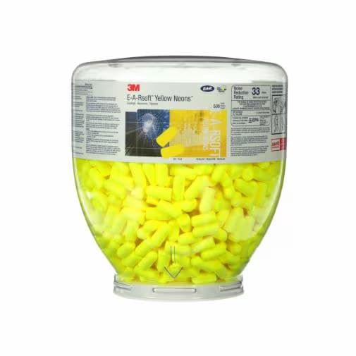 3M 3M™ E-A-Rsoft™ Yellow Neons™ One Touch™ Refill Earplugs