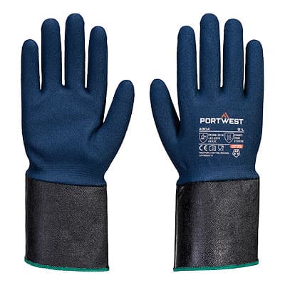 Portwest Portwest A304 – Grip C13 Nitrile Foam Extend Cuff Glove Grey/Blue