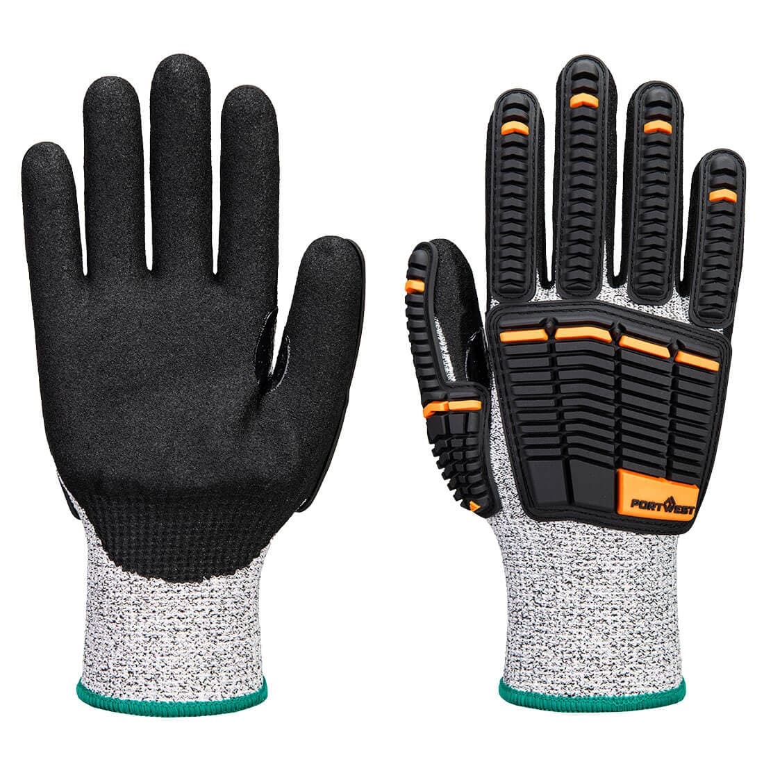 Portwest Portwest A718 – Impact C13 Nitrile Foam Glove Grey/Black