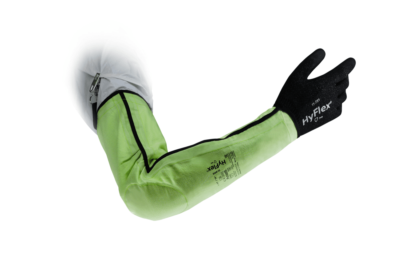 Ansell Ansell HyFlex® 11-200 High-visibility protective arm sleeves, with an adjustable forearm for peerless comfort