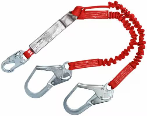 3M 3M™ Protecta® 100% Tie-Off Stretch Web Shock-Absorbing Lanyard, 6ft (1.8m)