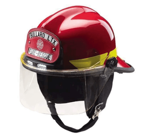 Bullard BULLARD LT Series Fire Helmet, Thermoplastic Structural, Red- LTX-R
