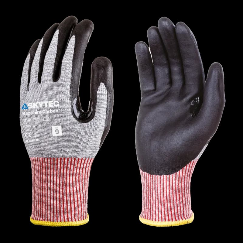 Skytec Skytec Sapphire Carbon Micro-Foam Nitrile Grip Glove with Medium Cut Resistance