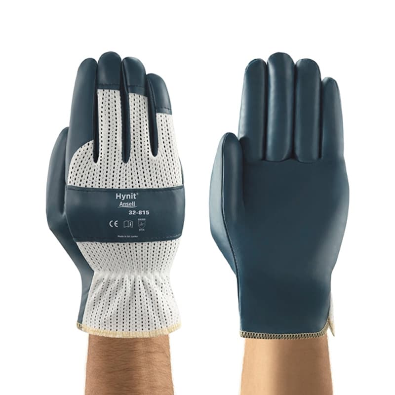 Ansell Ansell Hynit 32-815 Gunn Cut Nitrile Work Gloves