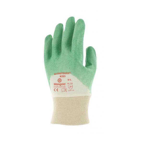 Ansell Ansell Nitrotough N250B 3/4-Dipped Nitrile-Coated Gloves