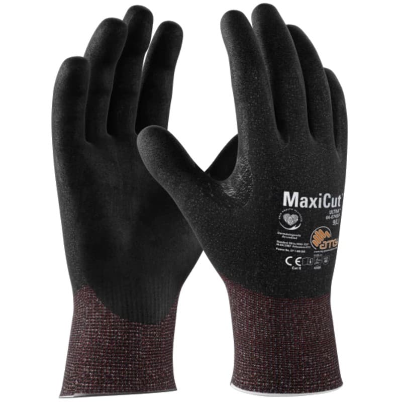 ATG Golves Solutions ATG MaxiCut Ultra 52-6745F Level F Cut-Resistant Palm-Coated Grip Gloves
