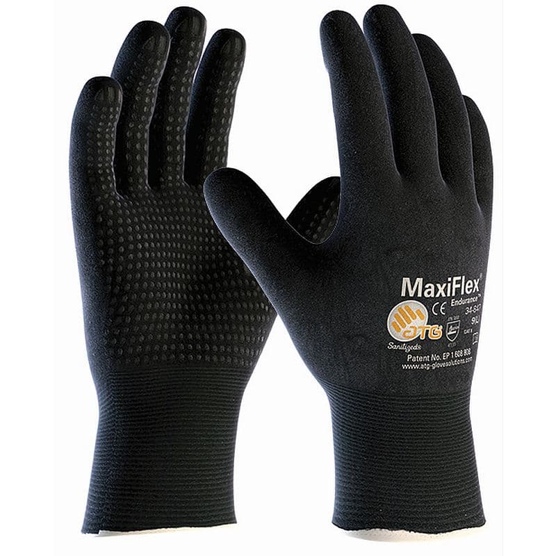 ATG Golves Solutions ATG MaxiFlex Endurance Fully Coated Grip Dot Gloves 42-847