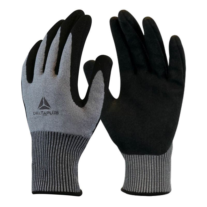 Delta Plus Delta Plus VENICUTF07 Cut Level F Nitrile-Coated Grip Gloves (Pack of 3 Pairs)