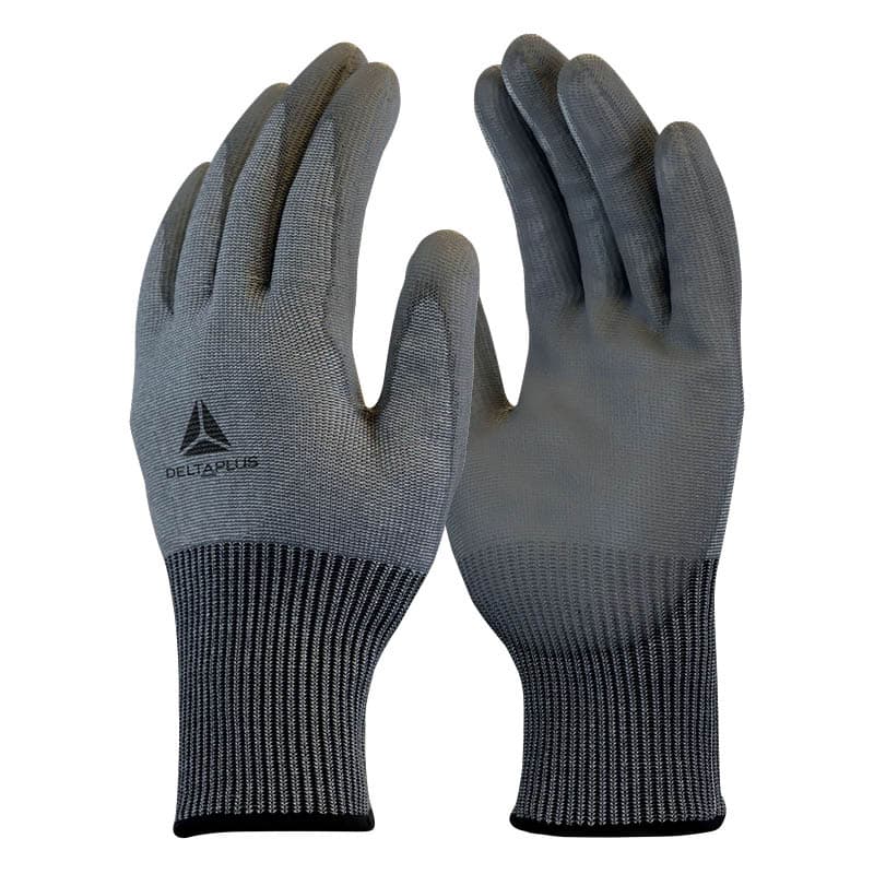 Delta Plus Delta Plus VENICUTF08 Cut Level F PU-Coated Grip Gloves (Pack of 3 Pairs)