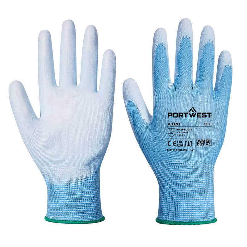 Portwest Portwest A120 Blue PU Palm Gloves