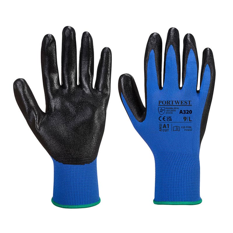 Portwest Portwest A320 Dexti-Grip Nitrile Foam Blue Gloves