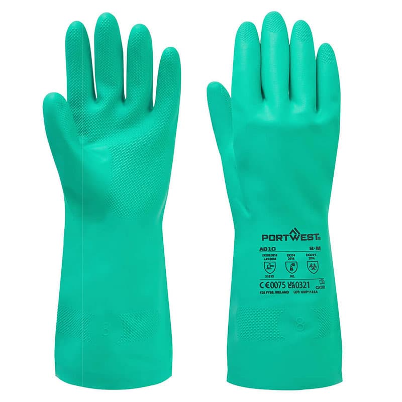 Portwest Portwest A810 Nitrosafe Chemical-Resistant Gauntlets