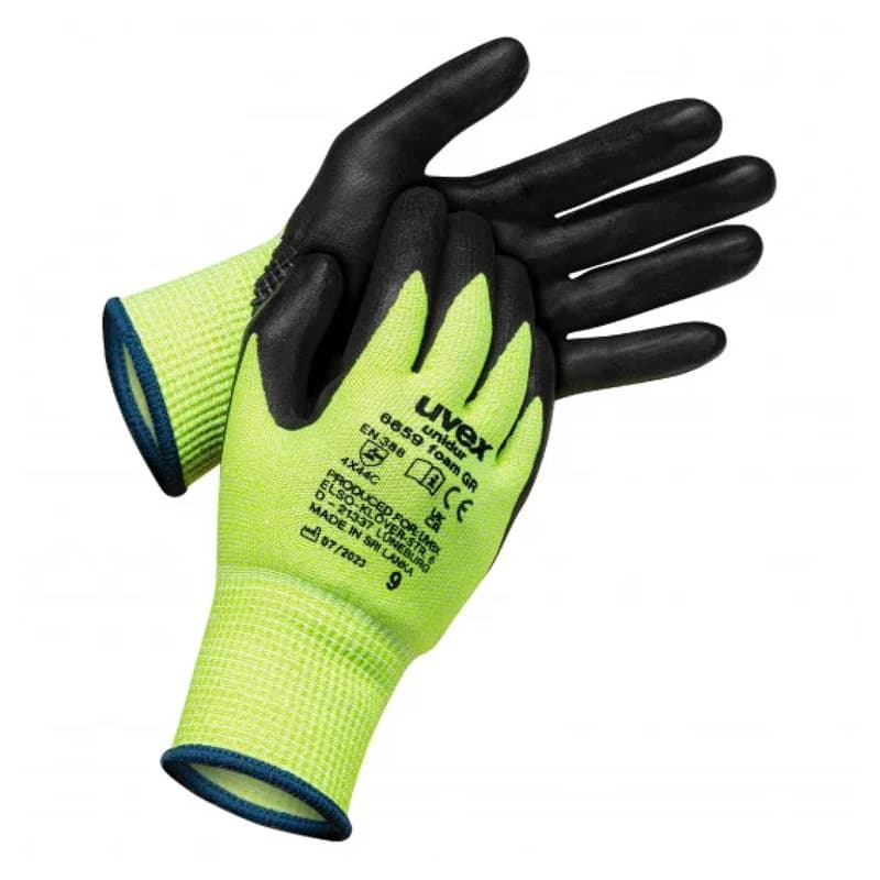 Uvex Uvex Unidur 6659 Green Foam Level C Cut-Resistant Handling Gloves
