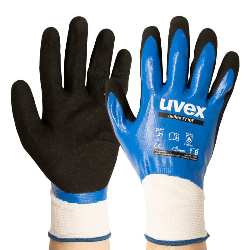 Uvex Uvex Unilite Nitrile Oil Resistant Work Gloves 7710F