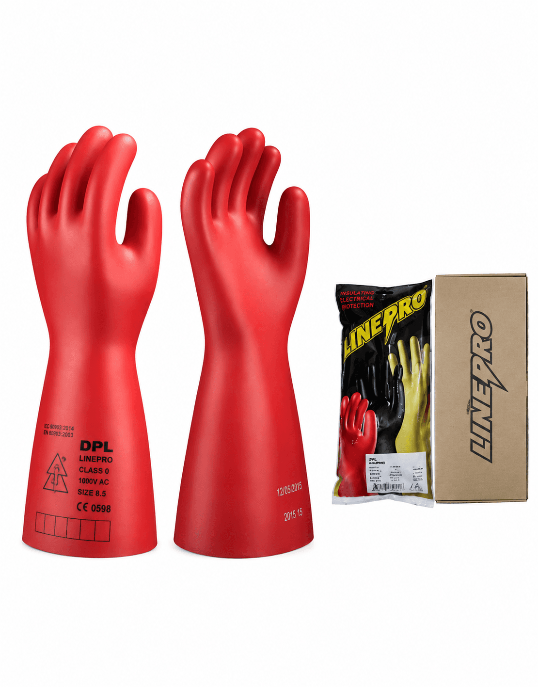 DPL DPL Linepro 1000 Volts Electrical Insulated Rubber Gloves (Class 0)