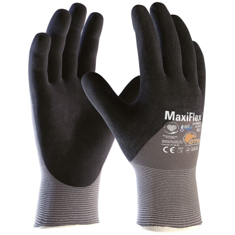 ATG Golves Solutions ATG MaxiFlex Ultimate 3/4 Coated Handling Gloves 42-875