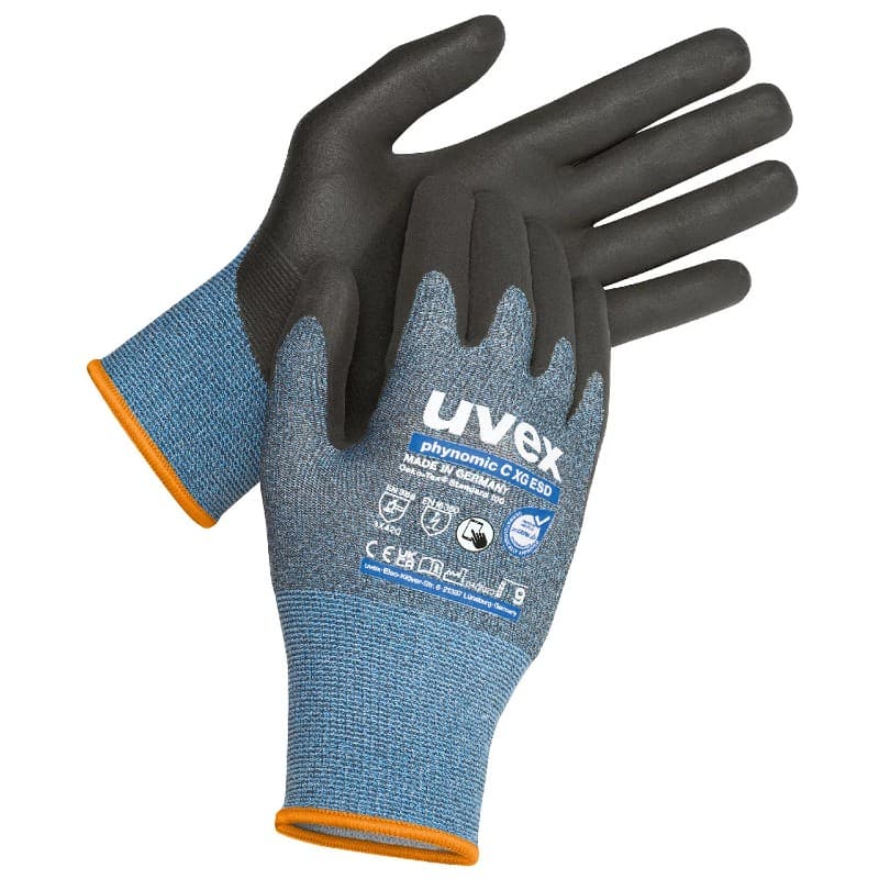 Uvex Uvex 60048 Phynomic C XG ESD Cut Level C Anti-Static Work Gloves