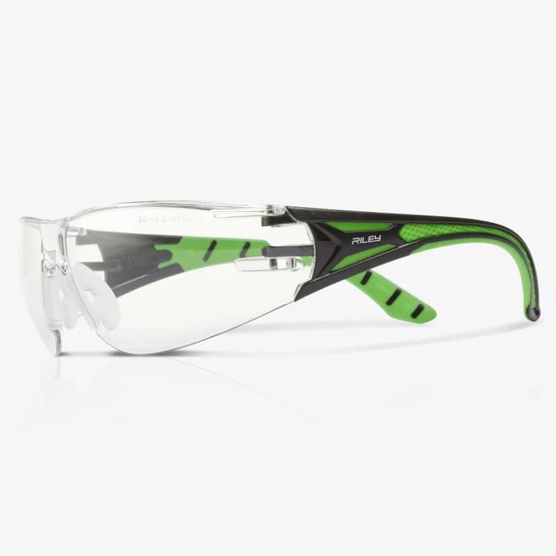 Skytec Riley Stream Green Safety Glasses